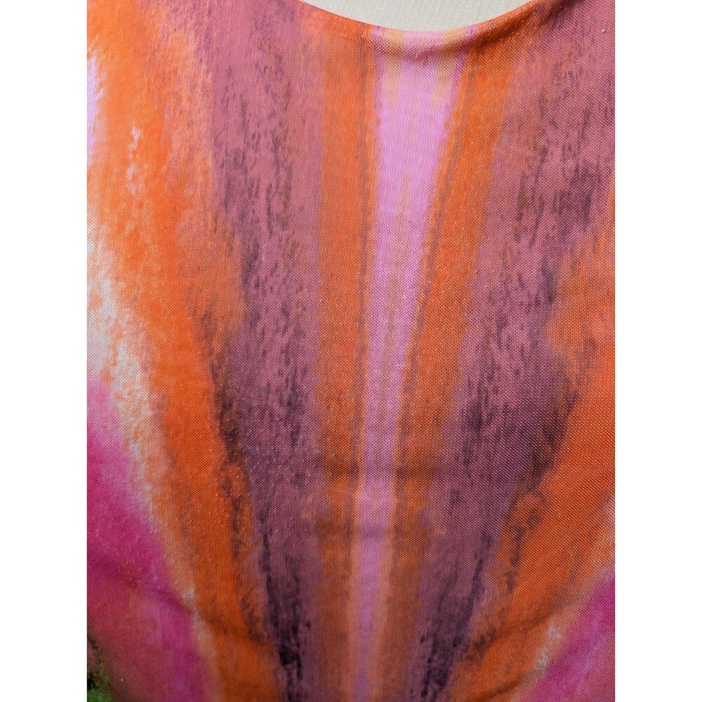 AFRM Serenity Mesh Midi Dress High Neck Psychedelic Size Medium - Picture 11 of 14